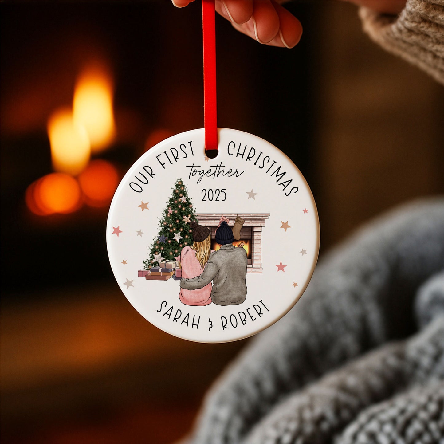 Our First Christmas Together Ceramic Tree Ornament